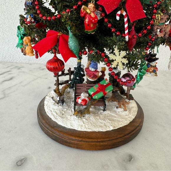 Rare Vintage Holiday Decor Center Piece Christmas Tree Collectible 15”H - Picture 4 of 11